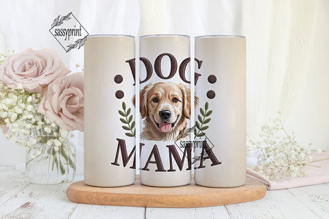 Dog Mama 20oz Tumbler Wrap Sublimation sassyprint 