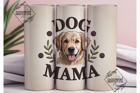 Dog Mama 20oz Tumbler Wrap Sublimation sassyprint 