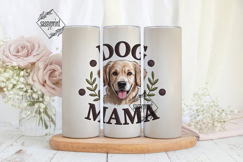 Dog Mama 20oz Tumbler Wrap Sublimation sassyprint 