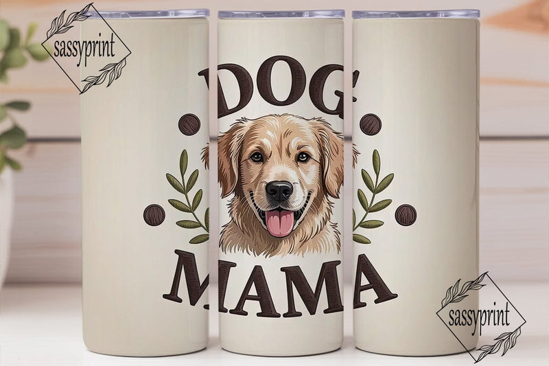Dog Mama 20oz Tumbler Wrap Sublimation sassyprint 
