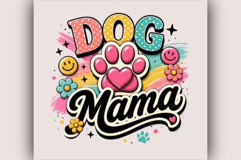 Dog Mama Cute Sublimation Clipart Sublimation SVGArt 