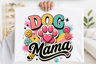 Dog Mama Cute Sublimation Clipart Sublimation SVGArt 