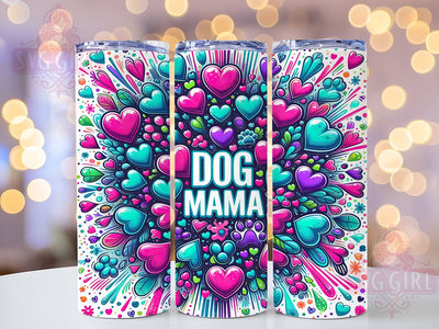 Dog Mama Paw Print Tumbler, Paw Print Tumbler, Cute Dog Wrap, Pet Lover Wrap, Whimsical Paw Wrap, Sublimation Design, Trendy Gift Idea Sublimation SvggirlplusArt 