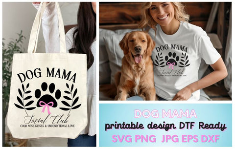 Dog Mama Social Club SVG So Fontsy Design Shop 