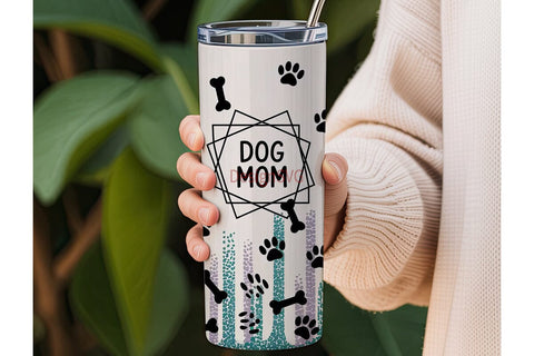 Dog Mom 20oz Tumbler Design Sublimation DesignSVG 