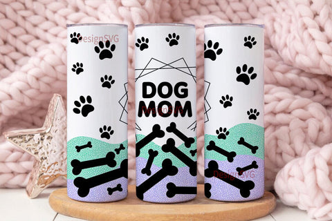 Dog Mom 20oz Tumbler Design Sublimation DesignSVG 