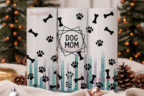 Dog Mom 20oz Tumbler Design Sublimation DesignSVG 