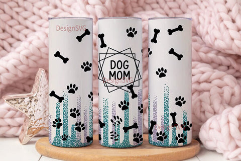 Dog Mom 20oz Tumbler Design Sublimation DesignSVG 