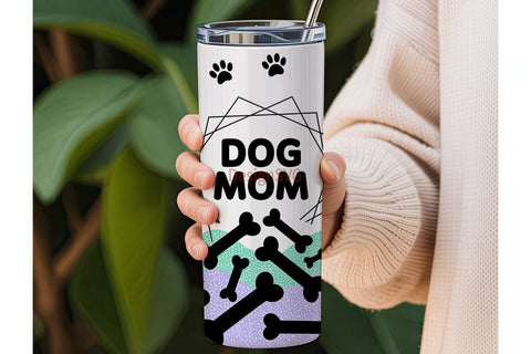 Dog Mom 20oz Tumbler Design Sublimation DesignSVG 