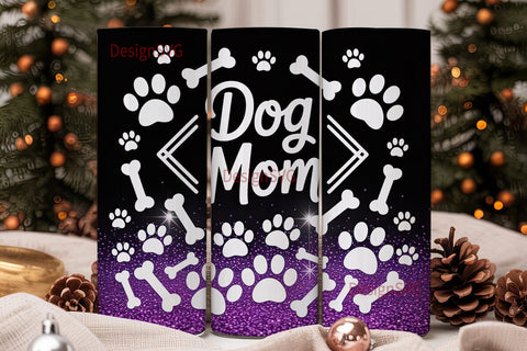Dog Mom 20oz Tumbler Wrap Sublimation DesignSVG 