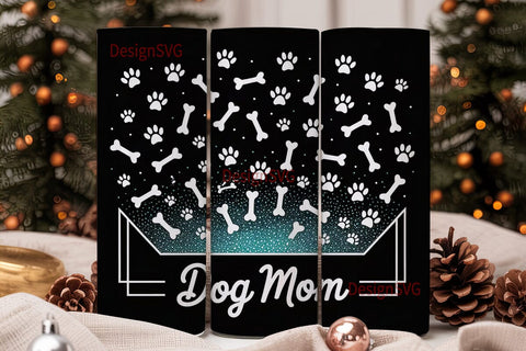 Dog Mom 20oz Tumbler Wrap Sublimation DesignSVG 