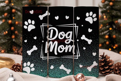 Dog Mom 20oz Tumbler Wrap Sublimation DesignSVG 