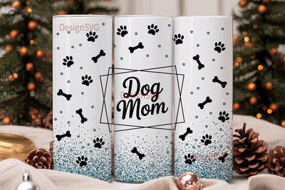 Dog Mom 20oz Tumbler Wrap Sublimation DesignSVG 