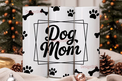 Dog Mom 20oz Tumbler Wrap Sublimation DesignSVG 