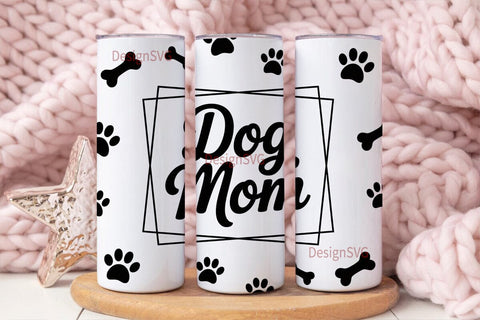 Dog Mom 20oz Tumbler Wrap Sublimation DesignSVG 