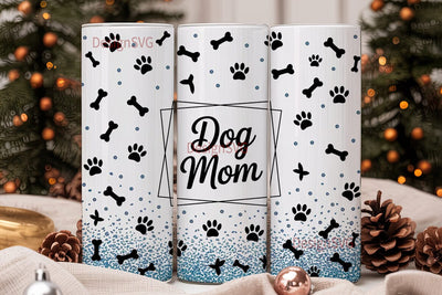 Dog Mom 20oz Tumbler Wrap Sublimation DesignSVG 