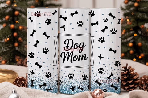 Dog Mom 20oz Tumbler Wrap Sublimation DesignSVG 