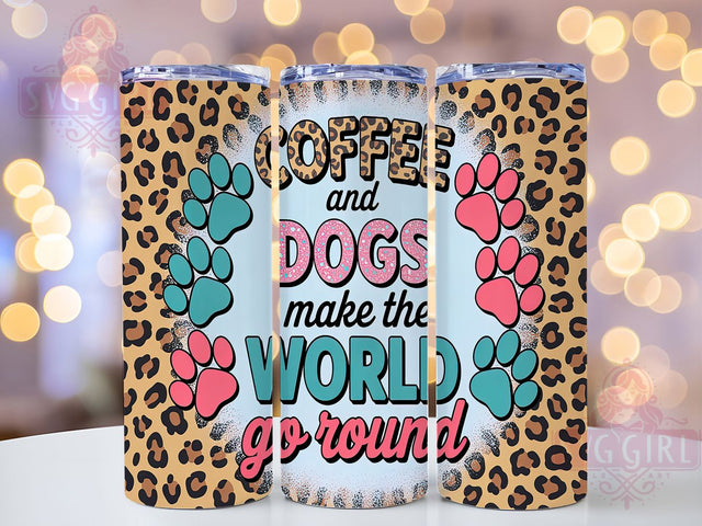 Dog Mom Coffee Lover Tumbler Wrap, Pet Owner Tumbler, Coffee Dog Mom Gift, Puppy Love Design, Dog Coffee Quote, Pet Lover Tumbler, Animal Coffee Design Sublimation SvggirlplusArt 