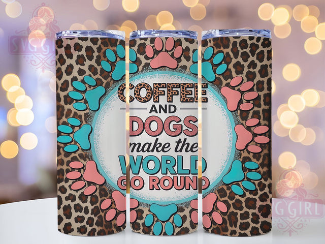 Dog Mom Coffee Lover Tumbler Wrap, Pet Owner Tumbler, Coffee Dog Mom Gift, Puppy Love Design, Dog Coffee Quote, Pet Lover Tumbler, Animal Coffee Design Sublimation SvggirlplusArt 