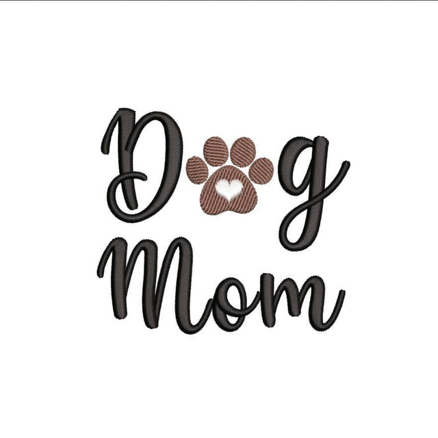 Dog Mom Embroidery Design, 3 sizes, Instant Download Embroidery/Applique DESIGNS Nino Nadaraia 