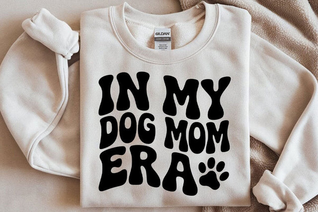 Dog Mom Era SVG PNG: Retro Wavy Text, Pet Lover Design SVG DesignDestine 