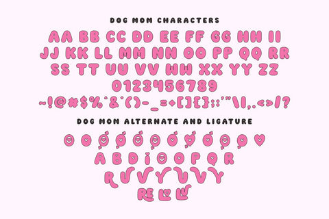 Dog Mom - Fun Bubble Font Font Masyafi Studio 