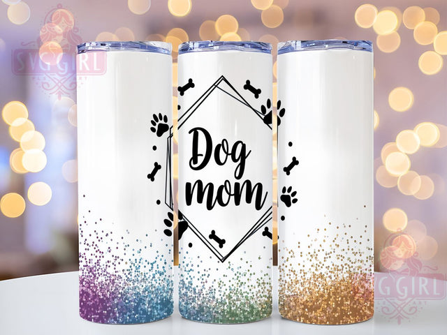 Dog Mom Glitter Paw Print Tumbler Wrap, Glitter Paw Print Mug, Puppy Lover Cup, Pet Parent Wrap, Sparkly Dog Design, Fur Mama Gift, Sublimation Tumbler Wrap Sublimation SvggirlplusArt 