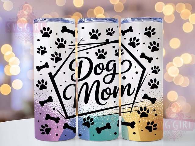 Dog Mom Glitter Paw Tumbler Wrap, Pet Lover Tumbler, Glitter Paw Print, Sublimation Design, Dog Owner Present, Custom Tumbler Design, Animal Lover Gift Sublimation SvggirlplusArt 
