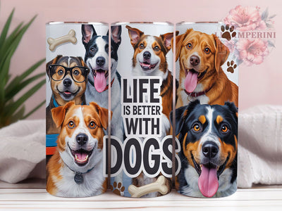 Dog Mom Pet Lover Tumbler, Pet Quote Design, Dog Mom Gift, Funny Dog Quote Cup, Dog Owner Present, Animal Lover Design, Pet Parent Tumbler Sublimation Li Zamperini 