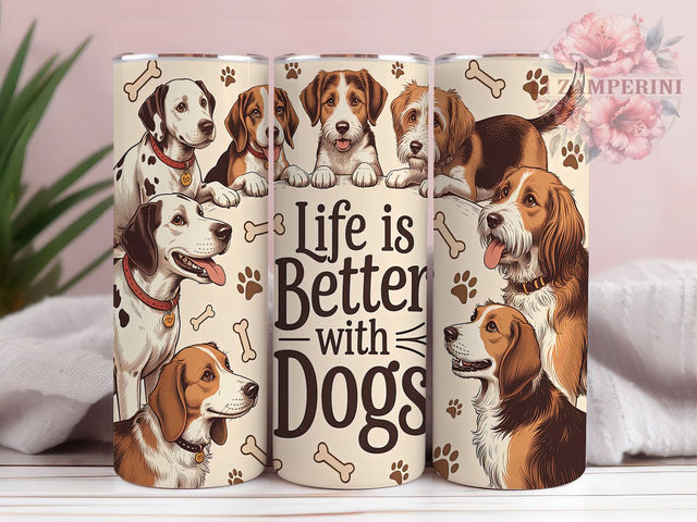 Dog Mom Pet Lover Tumbler, Pet Quote Design, Dog Mom Gift, Funny Dog Quote Cup, Dog Owner Present, Animal Lover Design, Pet Parent Tumbler Sublimation Li Zamperini 
