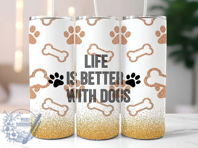 Dog Mom Quote Pet Lover Tumbler Wrap, Pet Quote Tumbler, Dog Mom Design, Animal Lover Gift, Sublimation Template, 20oz Tumbler Wrap, Dog Life Quote Sublimation ToriDesigns 