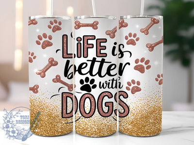Dog Mom Quote Pet Lover Tumbler Wrap, Pet Quote Tumbler, Dog Mom Design, Animal Lover Gift, Sublimation Template, 20oz Tumbler Wrap, Dog Life Quote Sublimation ToriDesigns 