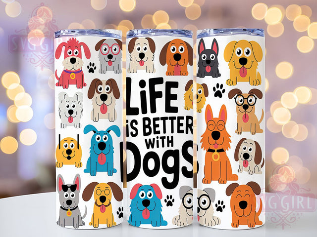 Dog Mom Quote Tumbler Wrap Gift, Pet Tumbler Design, Dog Mom Tumbler, Dog Quote Design, Sublimation Template, 20oz Tumbler Wrap, Animal Lover Gift Sublimation SvggirlplusArt 