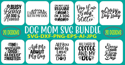 Dog Mom SVG Bundle SVG Syaman 