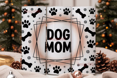 Dog Mom Tumbler Wrap Sublimation DesignSVG 