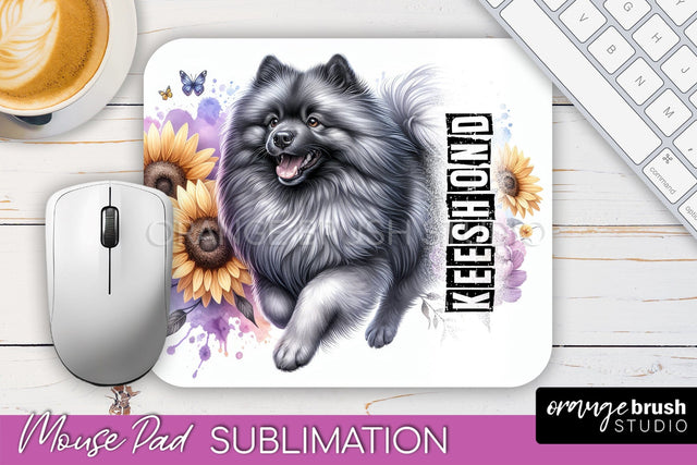 Dog Mouse Pad Design - Dog Mom Floral Mousepad Sublimation Sublimation OrangeBrushStudio 