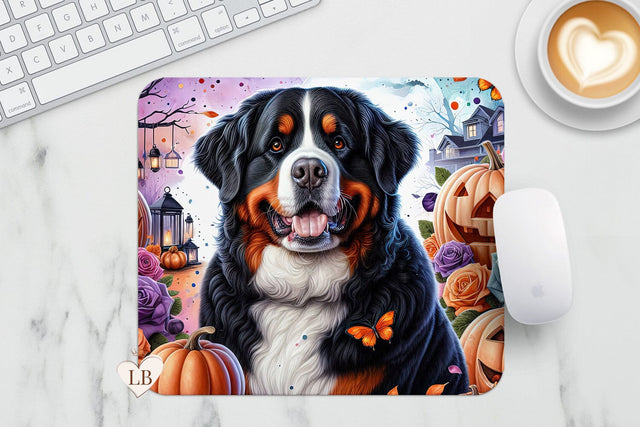 Dog Mouse Pad - Halloween Mousepad PNG Sublimation BijouBay 