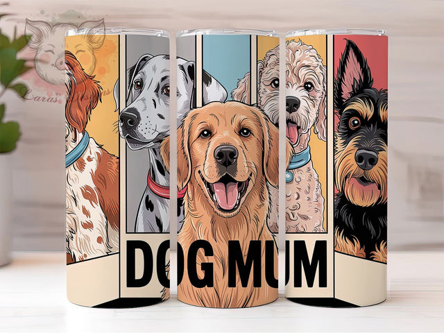 Dog Mum Funny Pet Lover Tumbler, Dog Mom Tumbler, Pet Mom Wrap, 20oz Dog Design, Dog Lover Tumbler, Funny Dog Mom, Dog Mom Gift Sublimation Sublimation Lara' s Designs 