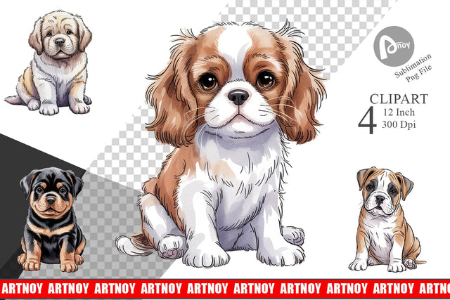 Dog Nursery Clipart Sublimation artnoy 