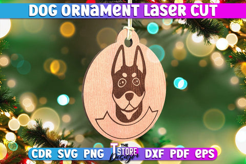 Dog Ornament Bundle | Christmas Tree Decoration | Christmas Gift Idea | CNC File SVG The T Store Design 