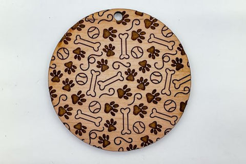 Dog Pattern Ornament Laser SVG File SVG Crafting With Brenna 