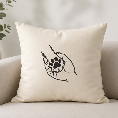 Dog Paw in Human Hands Embroidery Design – Pet Love Paw Print Machine Embroidery File, Dog Mom Pet Memorial Design Embroidery/Applique DESIGNS PatternFeed8 