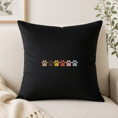 Dog Paw Prints Border Embroidery Design – Colorful Pet Paw Line Machine Embroidery File, Dog Lover Paw Print Design Embroidery/Applique DESIGNS PatternFeed8 