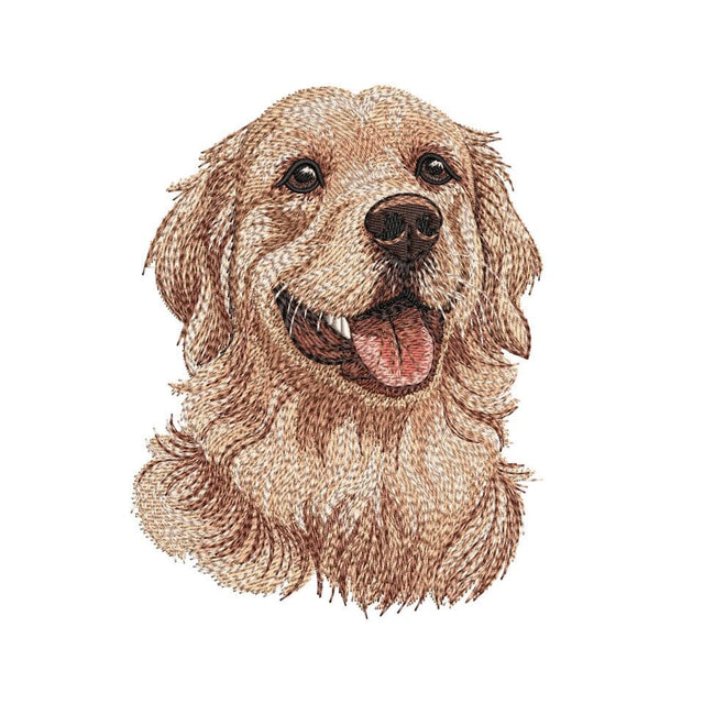 Dog Pet Golden Retriever Machine Embroidery File, 3 sizes, Instant Download Embroidery/Applique DESIGNS Nino Nadaraia 