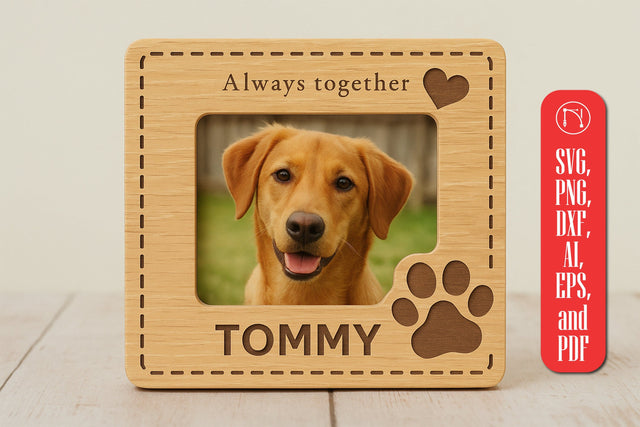 Dog Photo Frame Laser Cut SVG Cut File SVG MD JOYNAL ABDIN 