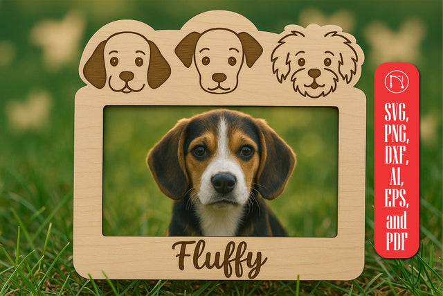 Dog Photo Frame Laser Cut SVG Cut File SVG MD JOYNAL ABDIN 