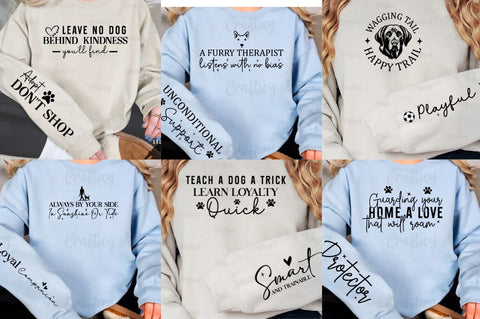 Dog Quotes Sleeve SVG Design Bundle SVG Designangry 