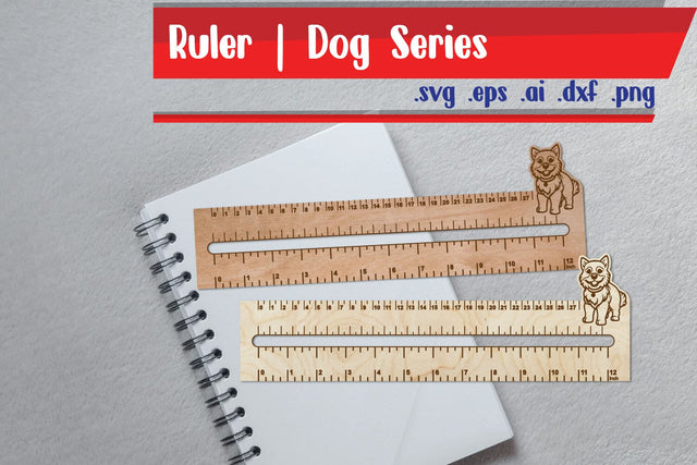 Dog Ruler Series | Ruler Laser Engraving SVG zafrans studio 