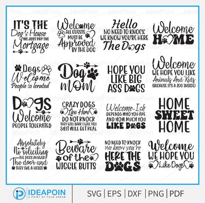 Dog Sign svg bundle, Rustic dog lovers SVG, Dog Sign svg, Dog svg Bundle, Dog Lover svg, Dog svg Cut File, Dog welcome, Dog Quote Sign SVG SVG Dinvect 