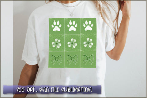 Dog St Patrick's Coquette Bow PNG Sublimation Shetara Begum 